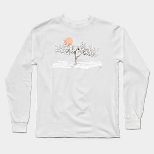 Almond Tree in the Sunset Long Sleeve T-Shirt